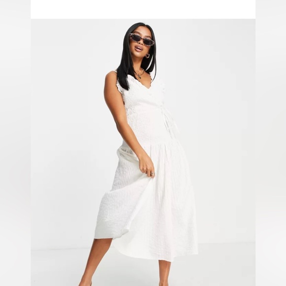 White summer dress from ASOS petite US2 - Picture 5 of 5